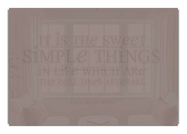 Laura Wilder It Is The Sweet Simple Things Beige