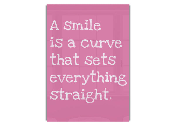 Smile Is A Curve Pink