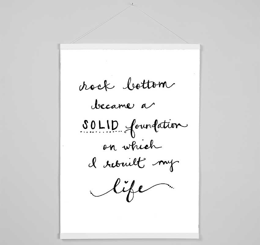 Rock Bottom Hanging Poster - Wallart-Direct UK