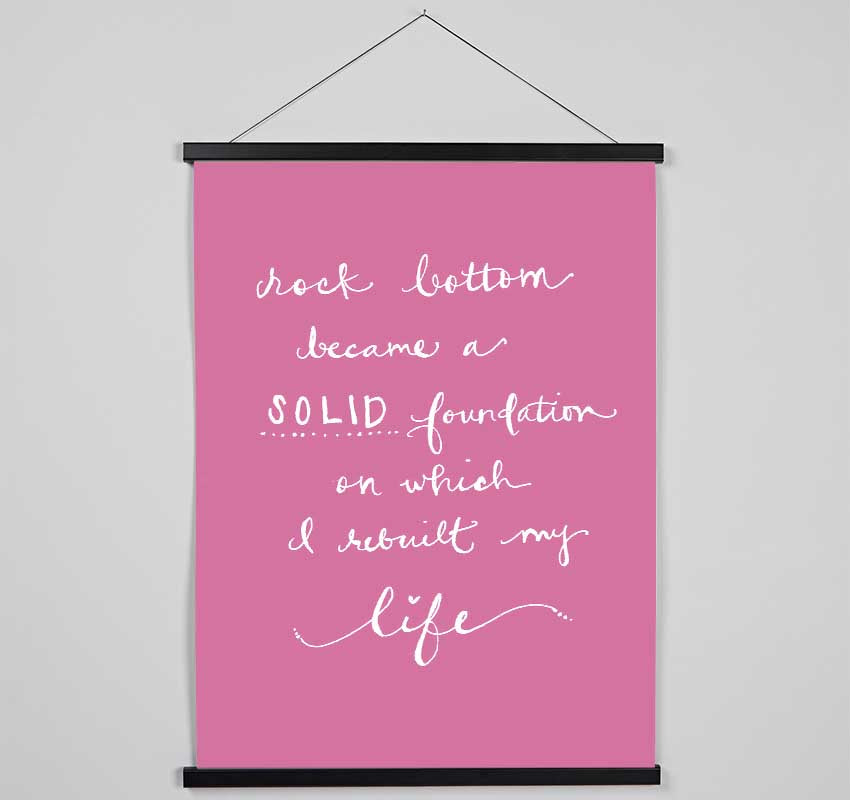 Rock Bottom Pink Hanging Poster - Wallart-Direct UK