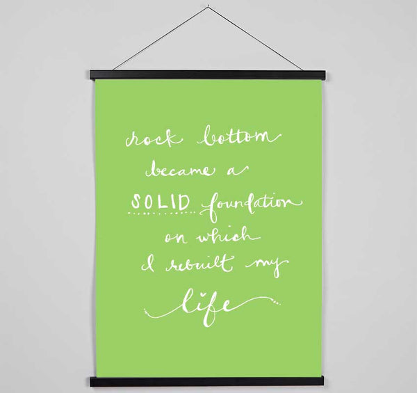 Rock Bottom Lime Green Hanging Poster - Wallart-Direct UK