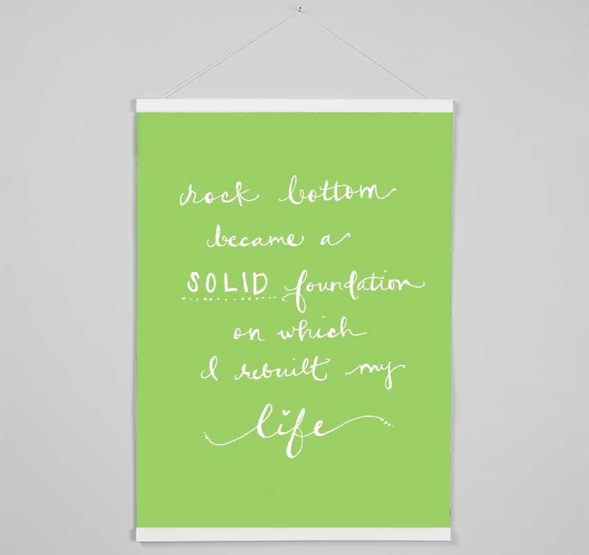 Rock Bottom Lime Green Hanging Poster - Wallart-Direct UK