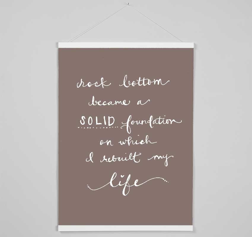 Rock Bottom Beige Hanging Poster - Wallart-Direct UK