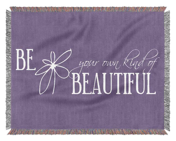 Be Your Own Kind Lilac Woven Blanket