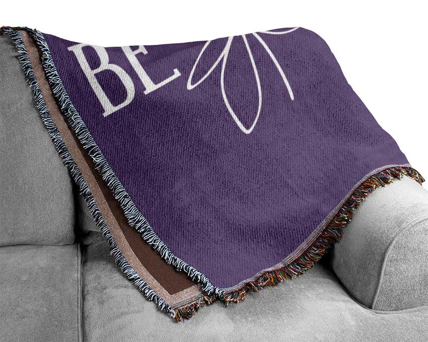 Be Your Own Kind Lilac Woven Blanket