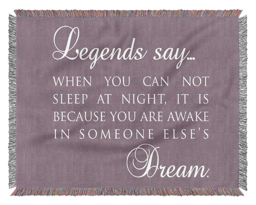 Legends Say Dream Woven Blanket