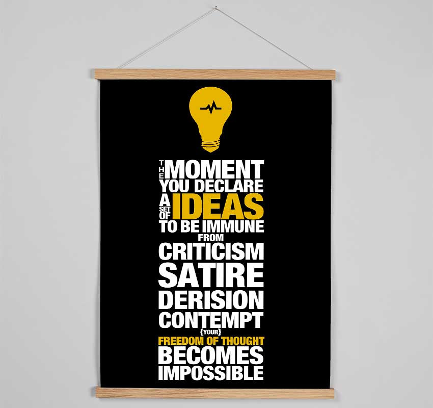 Motivational Quote Freedom Of Thought Hanging Poster - Wallart-Direct UK