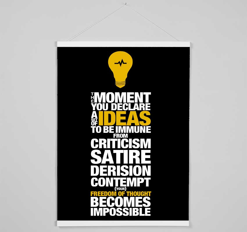 Motivational Quote Freedom Of Thought Hanging Poster - Wallart-Direct UK