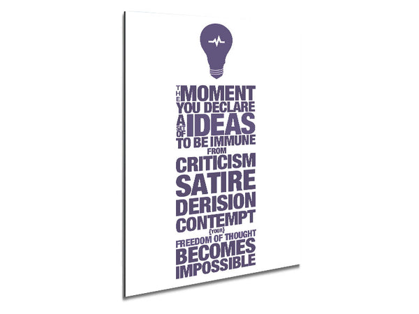 Motivational Quote Freedom Of Thought Lilac