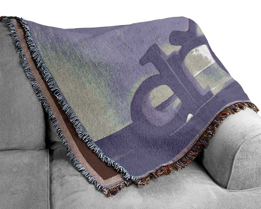 Home Quote Follow Your Dreams Lilac Woven Blanket