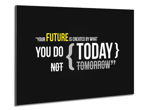 Motivational Quote Your Future Is Created By What You Do