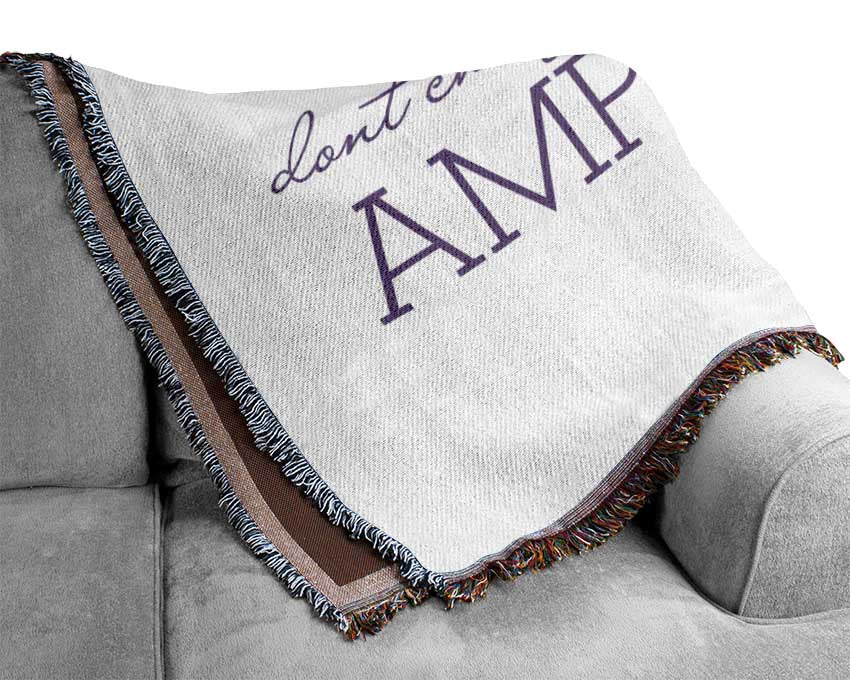 Movie Quote Will Smith Money And Success Lilac Woven Blanket