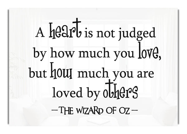 Wizard Of Oz A Heart Is Not Judged