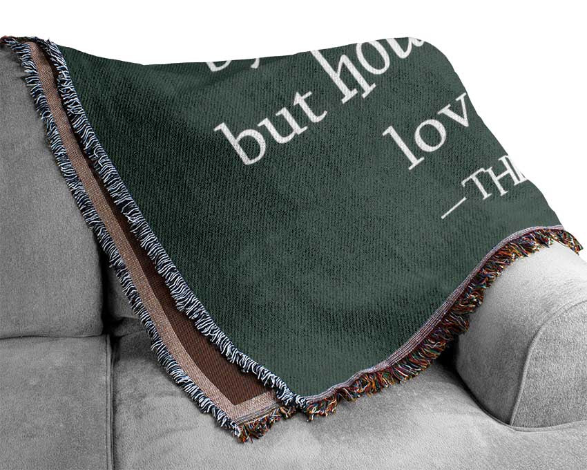 Movie Quote Wizard Of Oz A Heart Is Not Judged Grey Woven Blanket