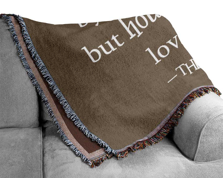 Movie Quote Wizard Of Oz A Heart Is Not Judged Beige Woven Blanket