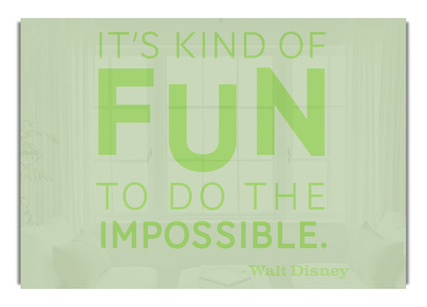 Walt Disney It'S Kind Of Fun Lime Green