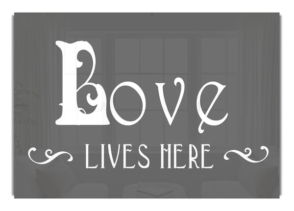 Love Lives Here Vines Grey