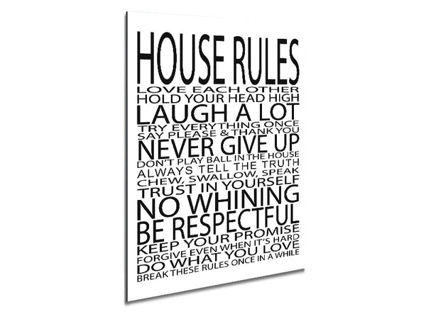 Family Quote House Rules Love Each Other