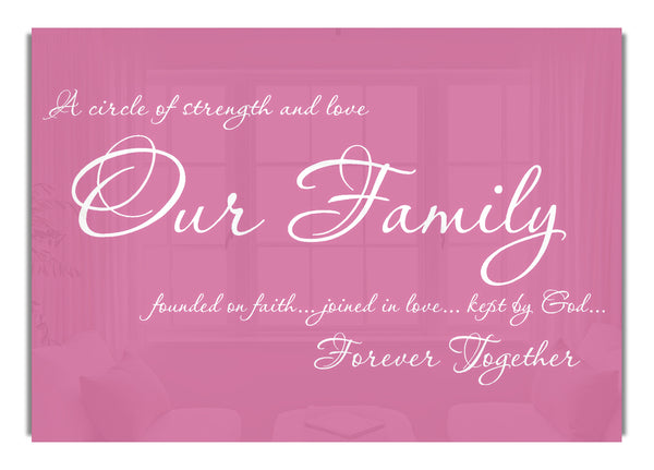 Our Family Together Forever Pink