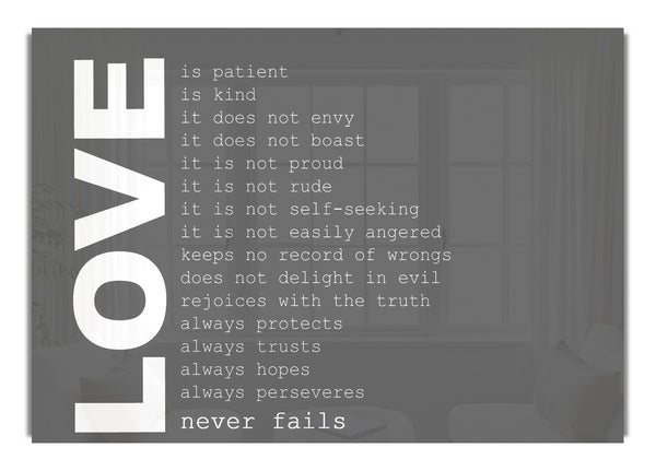 Love Never Fails Grey