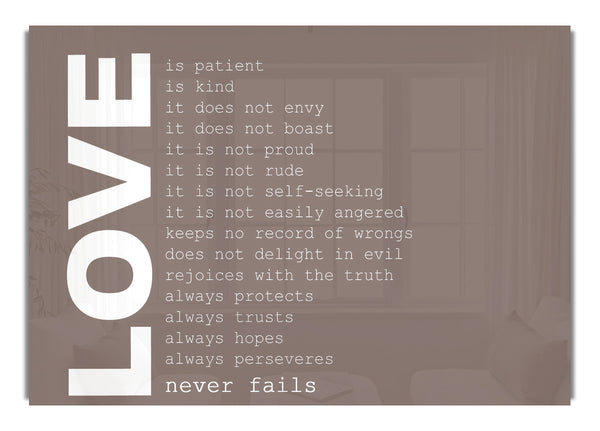 Love Never Fails Beige