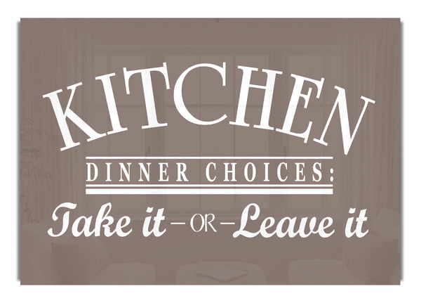 Kitchen Dinner Choices Beige