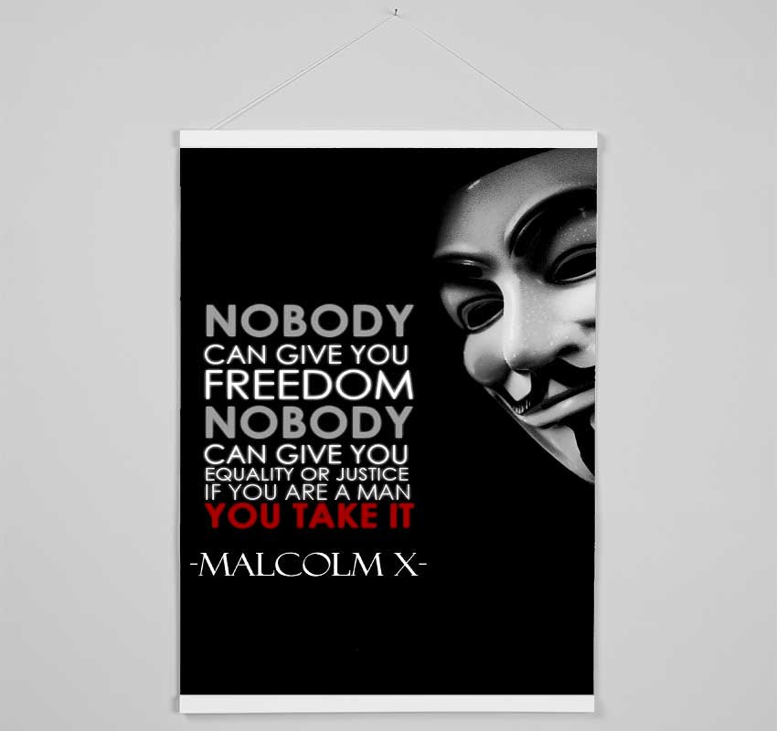 Movie Quote Malcolm X Hanging Poster - Wallart-Direct UK