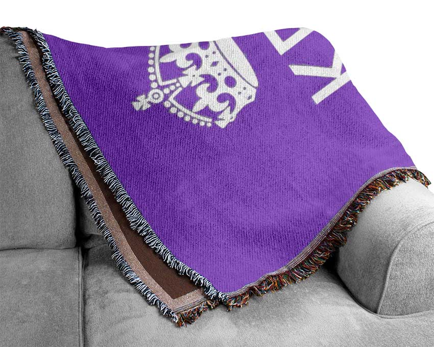 Keep Calm Happy Woven Blanket