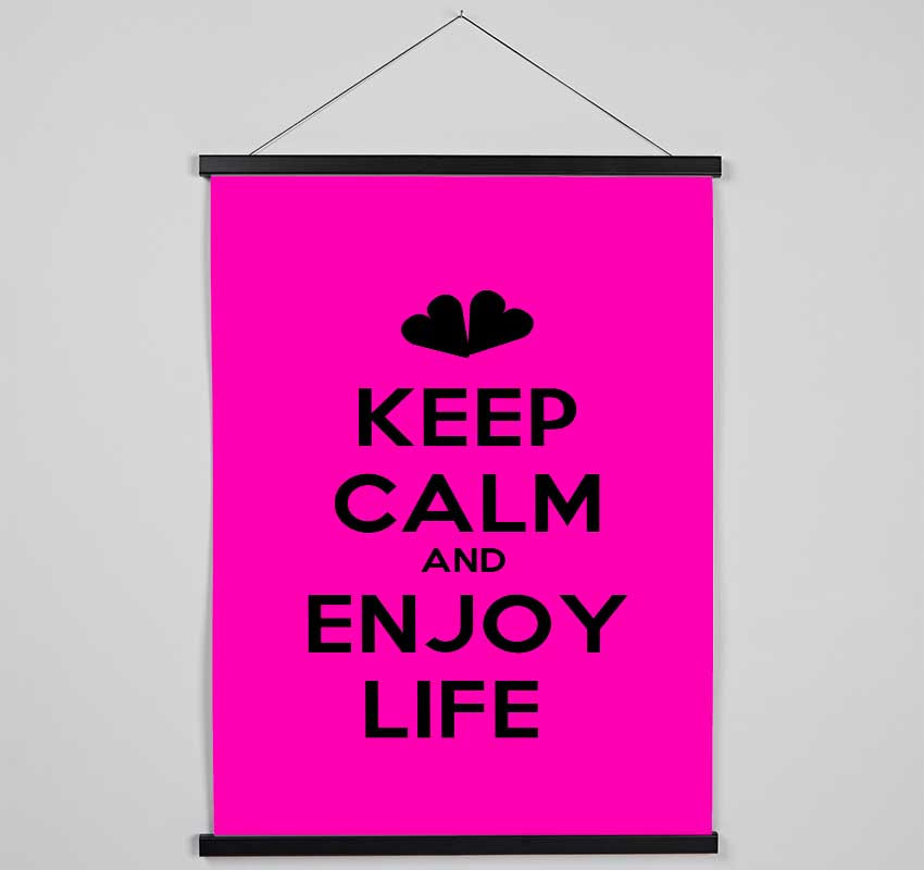 Keep Calm Enjoy Life Hanging Poster - Wallart-Direct UK