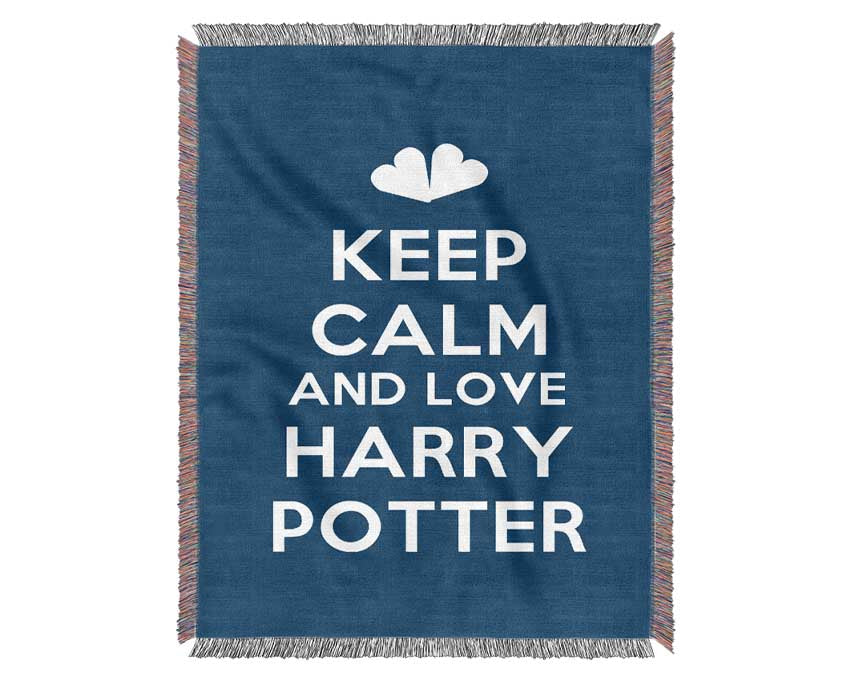 Keep Calm Potter Woven Blanket