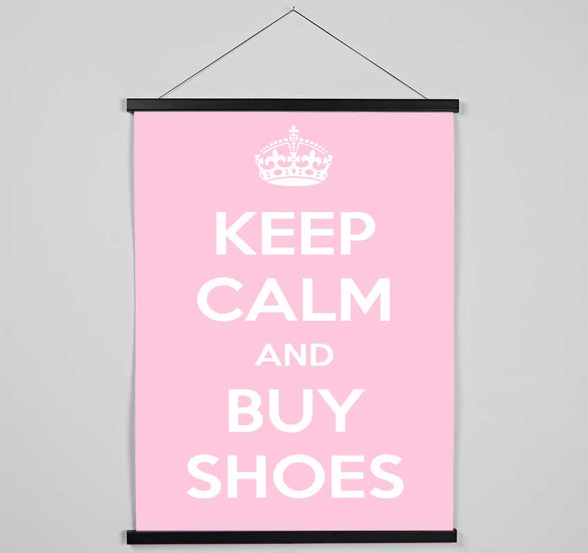 Keep Calm And Buy Shoes Hanging Poster - Wallart-Direct UK