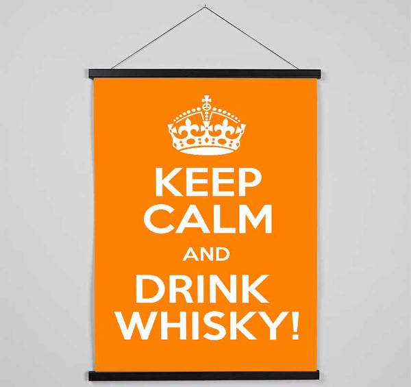 Kitchen Quote Keep Calm Whisky Hanging Poster - Wallart-Direct UK