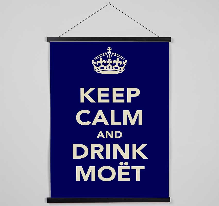 Kitchen Quote Keep Calm And Drink Moe¨t Hanging Poster - Wallart-Direct UK