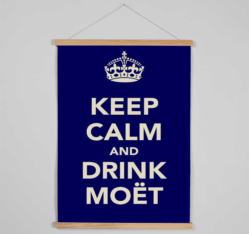 Kitchen Quote Keep Calm And Drink Moe¨t Hanging Poster - Wallart-Direct UK