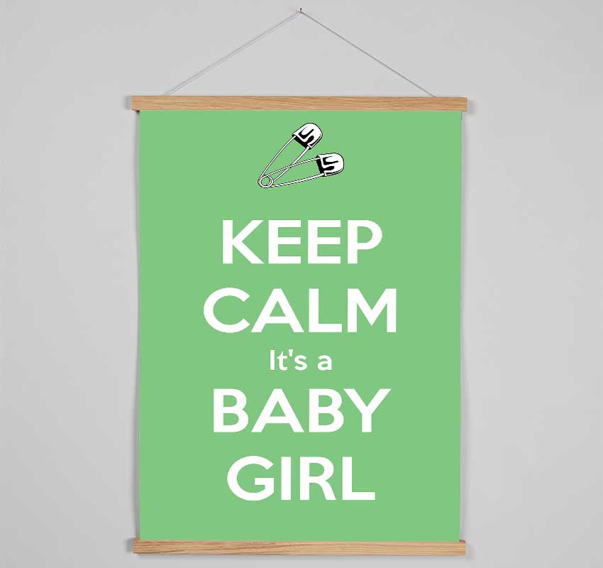 Keep Calm Its A Baby Girl Hanging Poster - Wallart-Direct UK