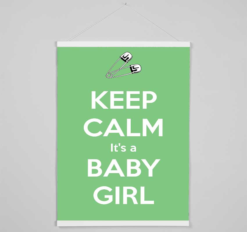 Keep Calm Its A Baby Girl Hanging Poster - Wallart-Direct UK