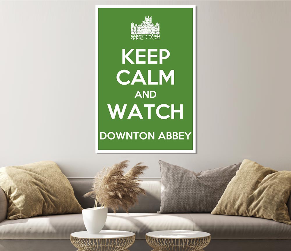 Keep Calm Downton Abbey Print Poster Wall Art