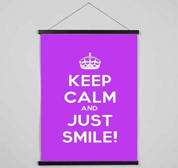 Keep Calm Smile Hanging Poster - Wallart-Direct UK