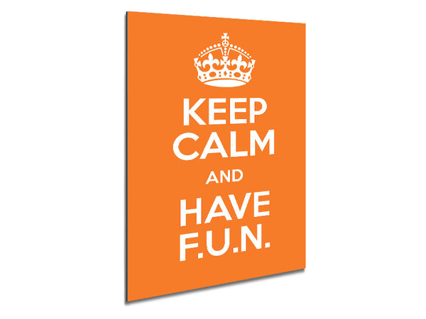 Girls Room Quote Keep Calm Fun Orange