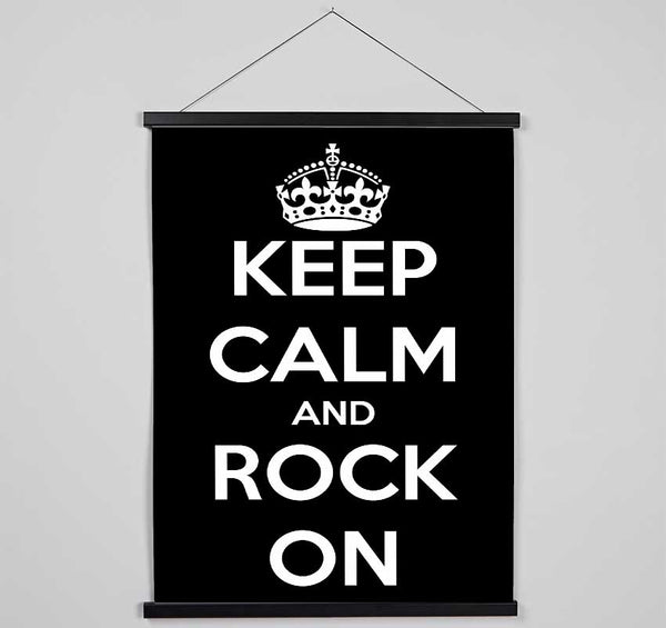 Keep Calm And Rock On Hanging Poster - Wallart-Direct UK