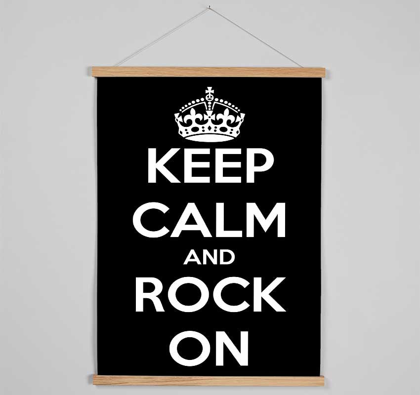 Keep Calm And Rock On Hanging Poster - Wallart-Direct UK