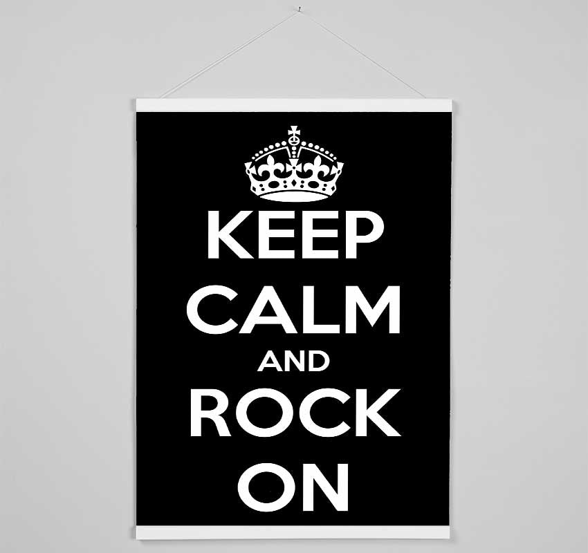 Keep Calm And Rock On Hanging Poster - Wallart-Direct UK