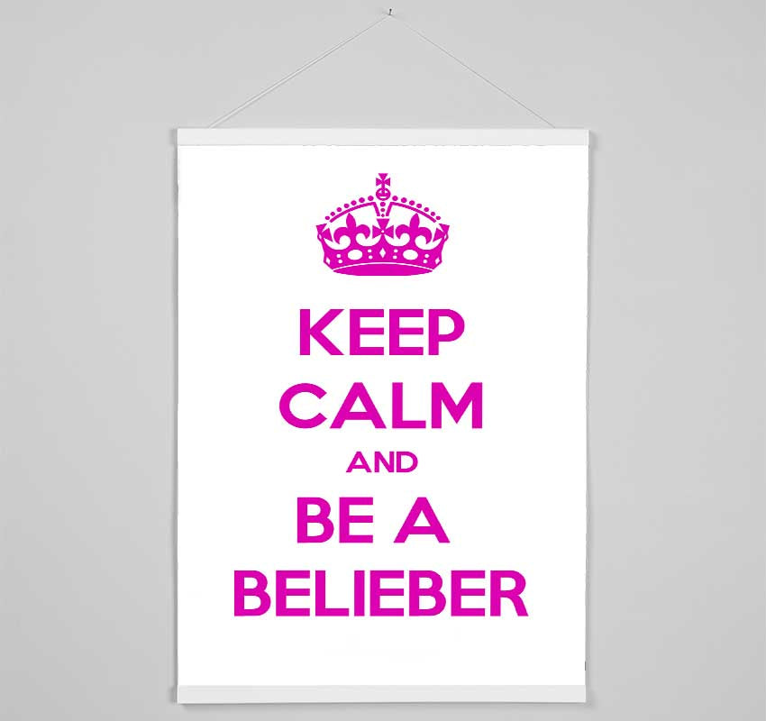 Music Quote Keep Calm Justin Bieber Hanging Poster - Wallart-Direct UK