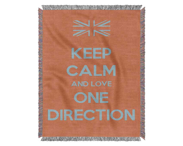 Keep Calm One Direction Woven Blanket