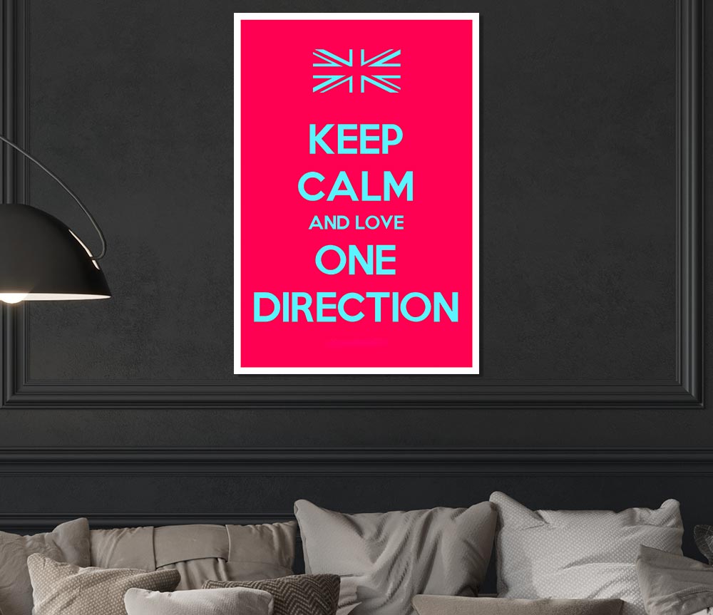 Keep Calm One Direction Print Poster Wall Art