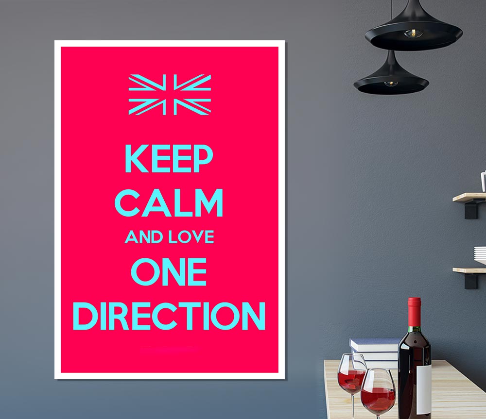 Keep Calm One Direction Print Poster Wall Art