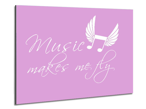 Music Makes Me Fly Pink