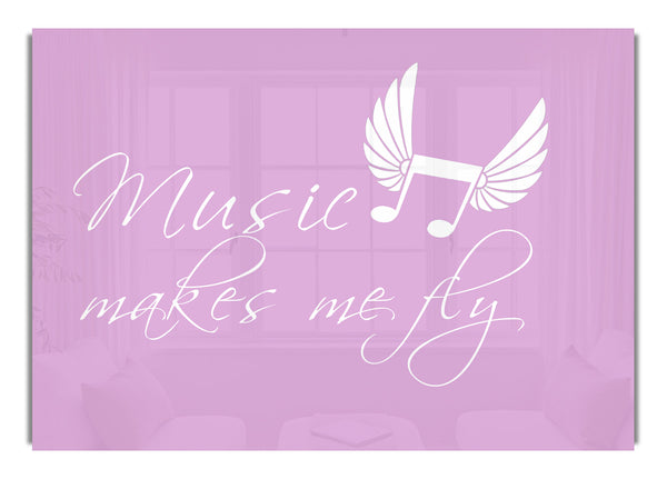 Music Makes Me Fly Pink