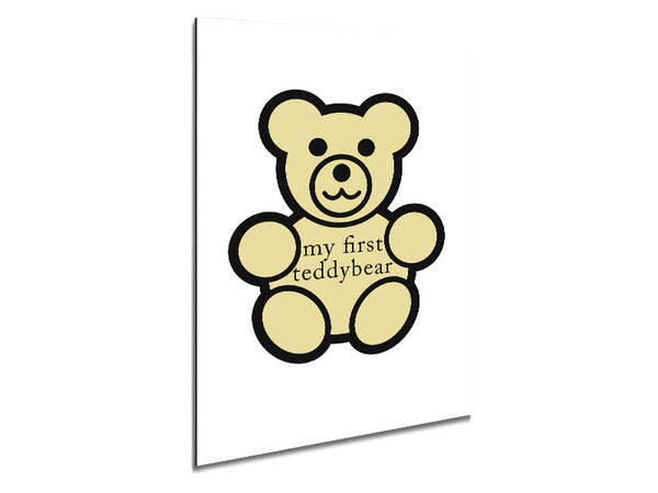 Nursery Quote My First Teddybear White