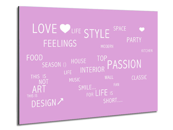 Love Quote Love Life Pink